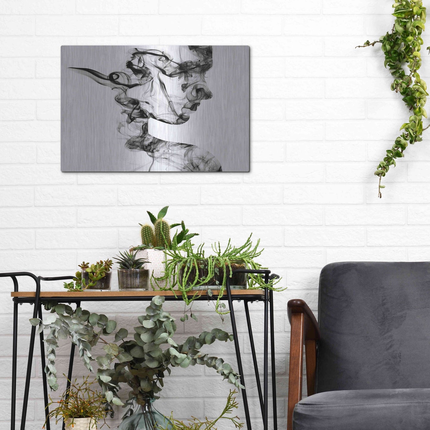 Luxe Metal Art 'Dissolve' Metal Wall Art,16x12