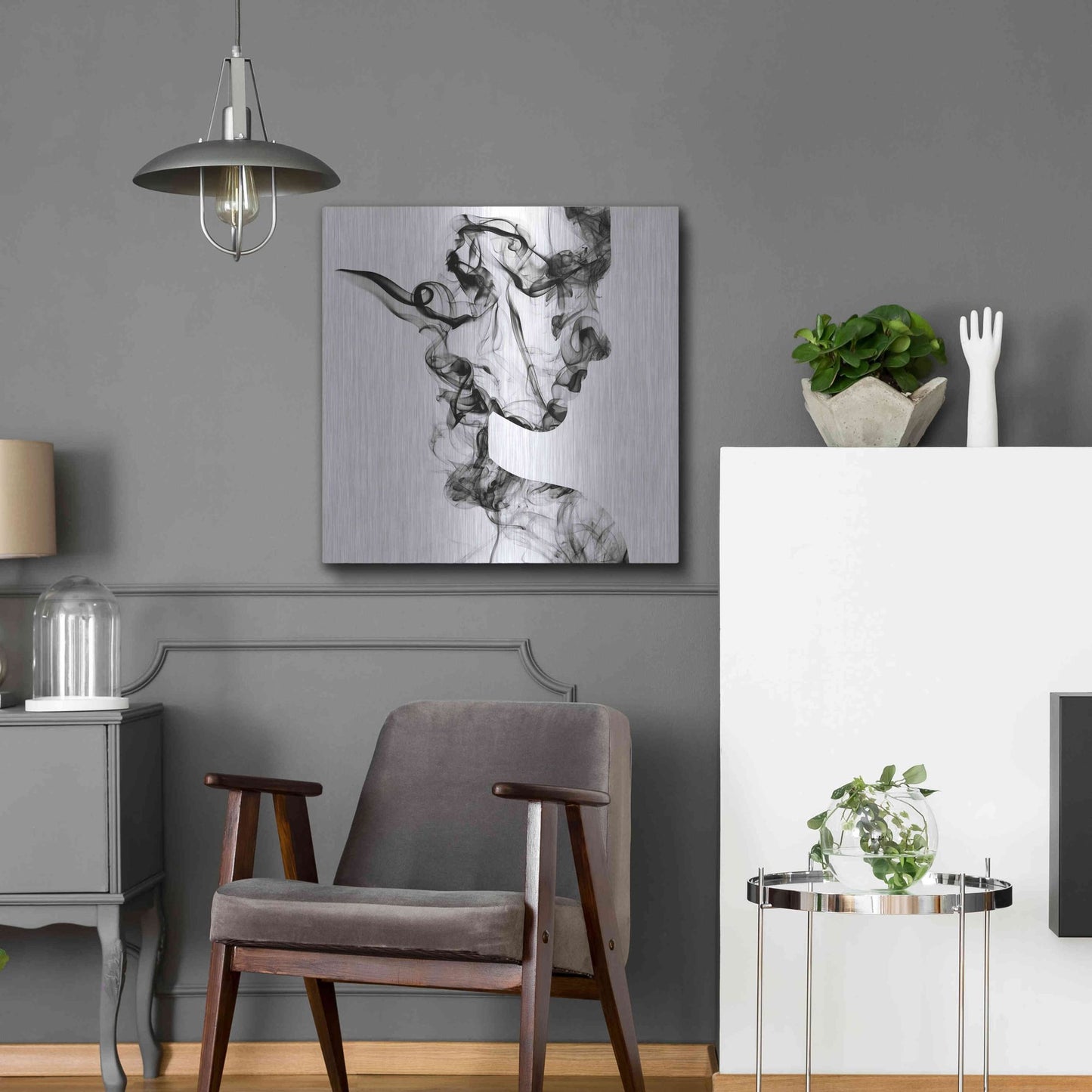 Luxe Metal Art 'Dissolve' Metal Wall Art,24x24