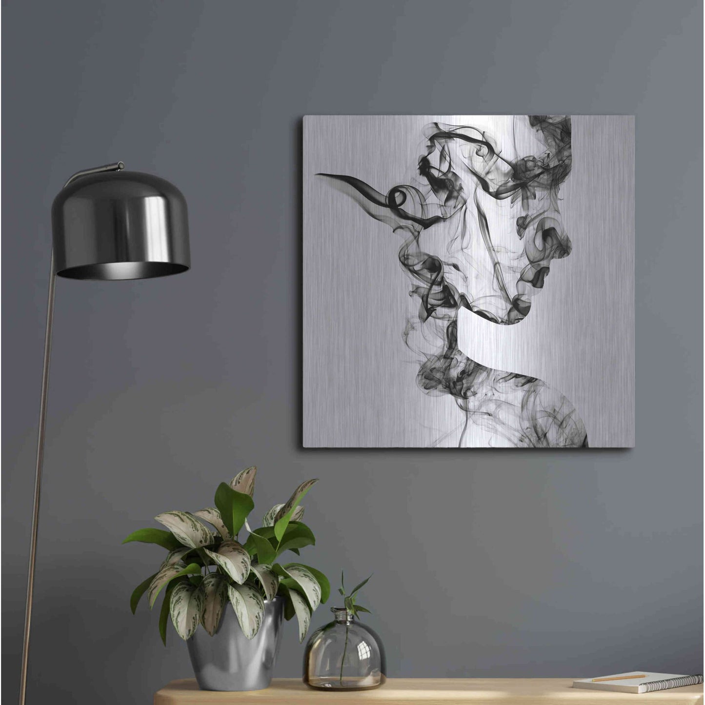 Luxe Metal Art 'Dissolve' Metal Wall Art,24x24