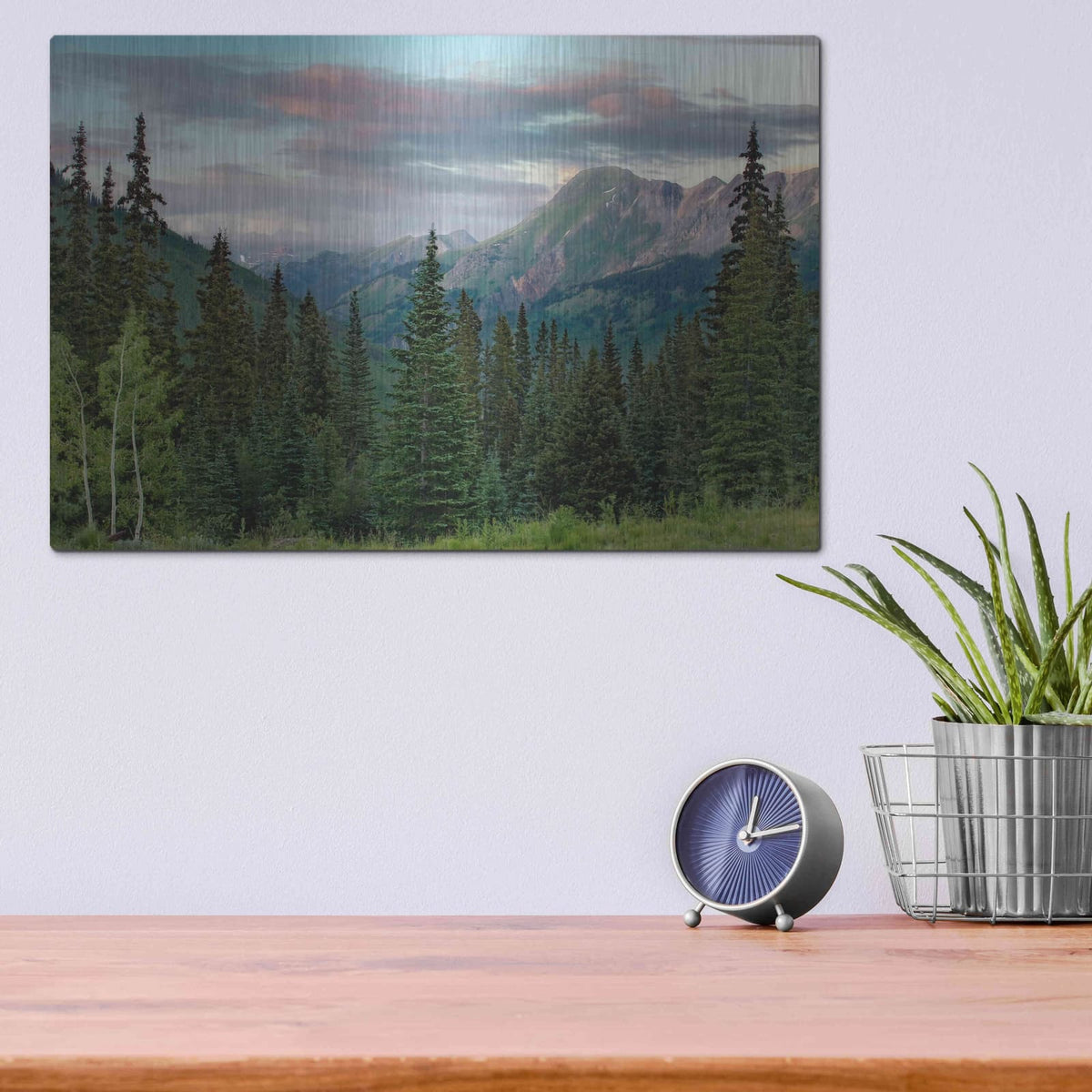 'Dusk Near Ouray' by Mike Jones – Metal Wall Art, 16x12 room view