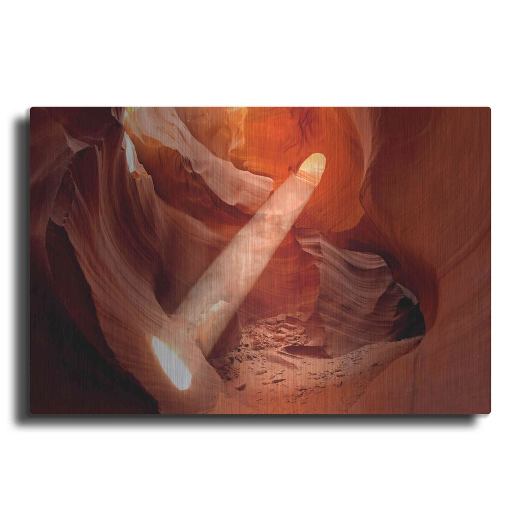 'Lower Antelope Light Beam' by Mike Jones – Metal Wall Art