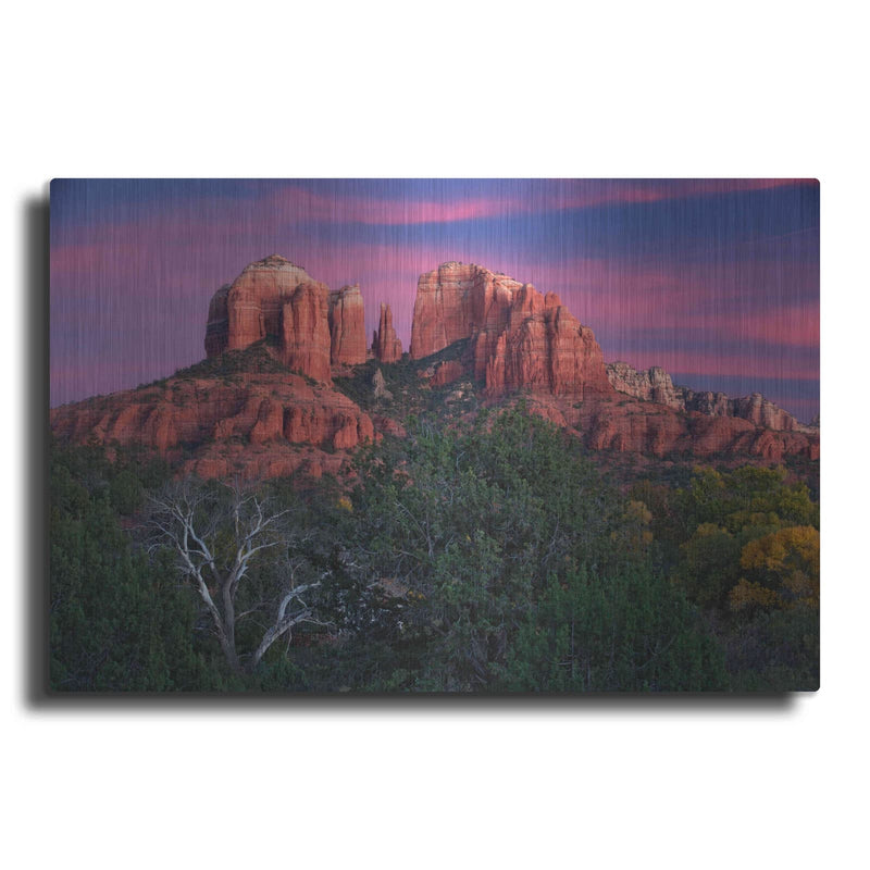 'Sedona Cathedral Rock Dusk' by Mike Jones – Metal Wall Art