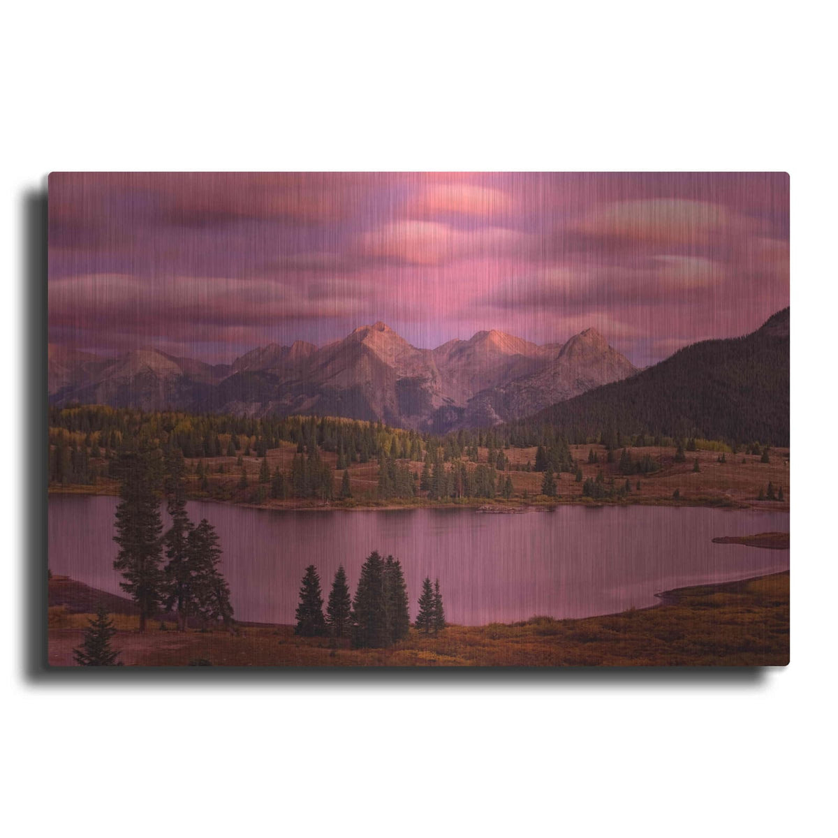 'Silverton Lake Dusk' by Mike Jones – Metal Wall Art