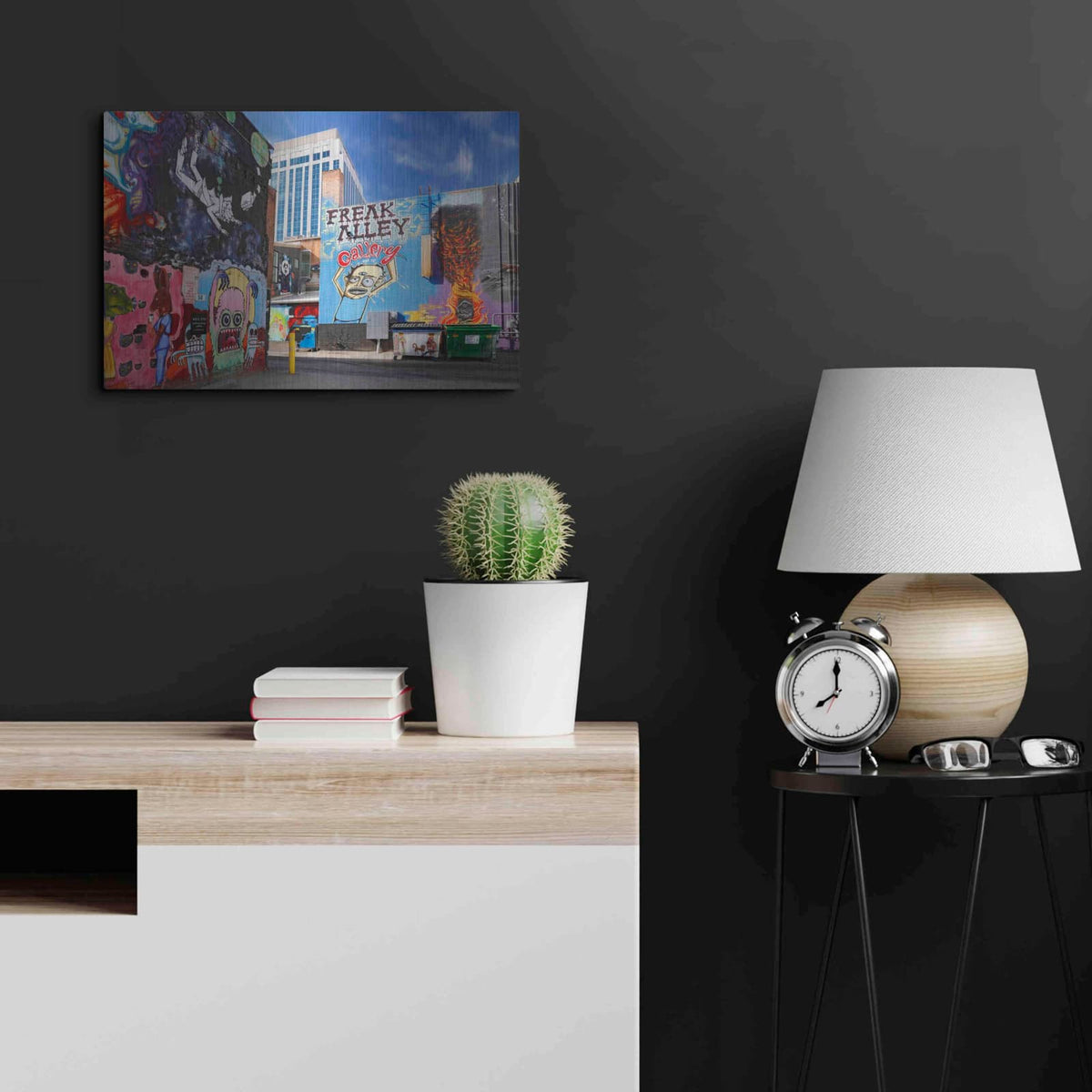 'Boise Freak Alley' by Mike Jones – Metal Wall Art, 24x16 room view
