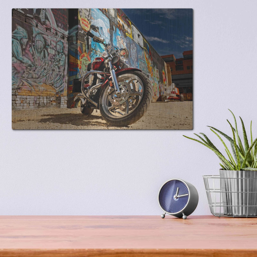 'Boise Freak Alley 2' by Mike Jones – Metal Wall Art, 16x12 room view