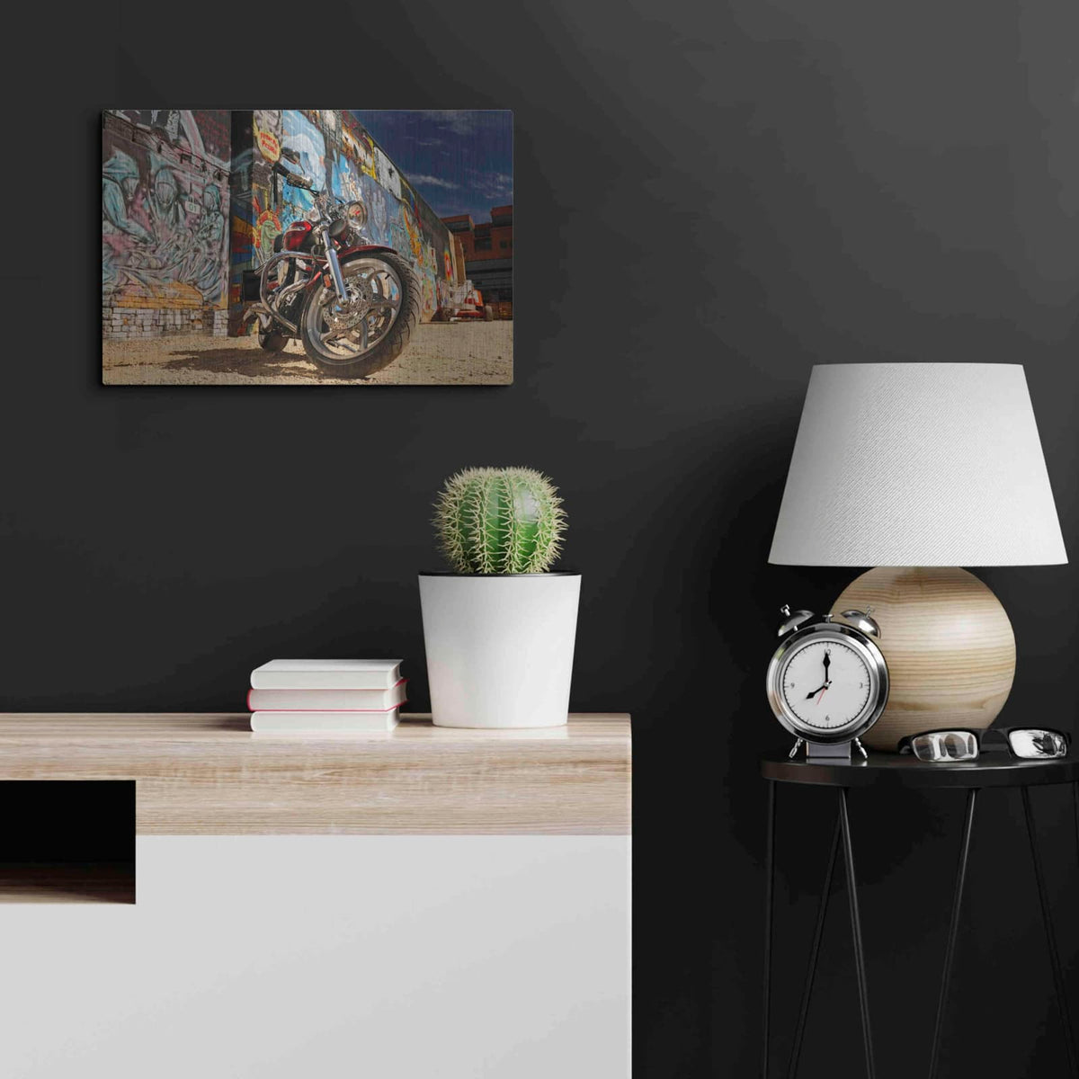 'Boise Freak Alley 2' by Mike Jones – Metal Wall Art, 24x16 room view