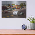 'Route 66 Fun Run Motoporium' by Mike Jones – Metal Wall Art, 16x12 room view