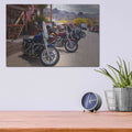 'Route 66 Fun Run Oatman Motorcycles' by Mike Jones – Metal Wall Art, 16x12 room view