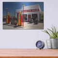 'Route 66 Kansas Kanotex' by Mike Jones – Metal Wall Art, 16x12 room view