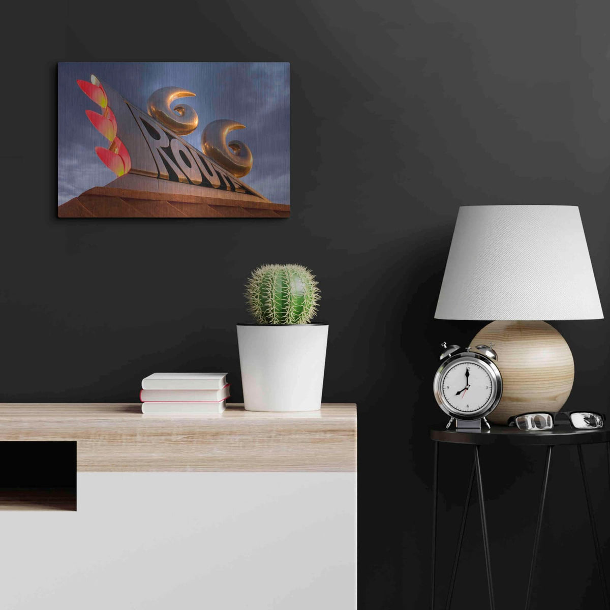 'Tucumcari Sculpture' by Mike Jones – Metal Wall Art, 24x16 room view