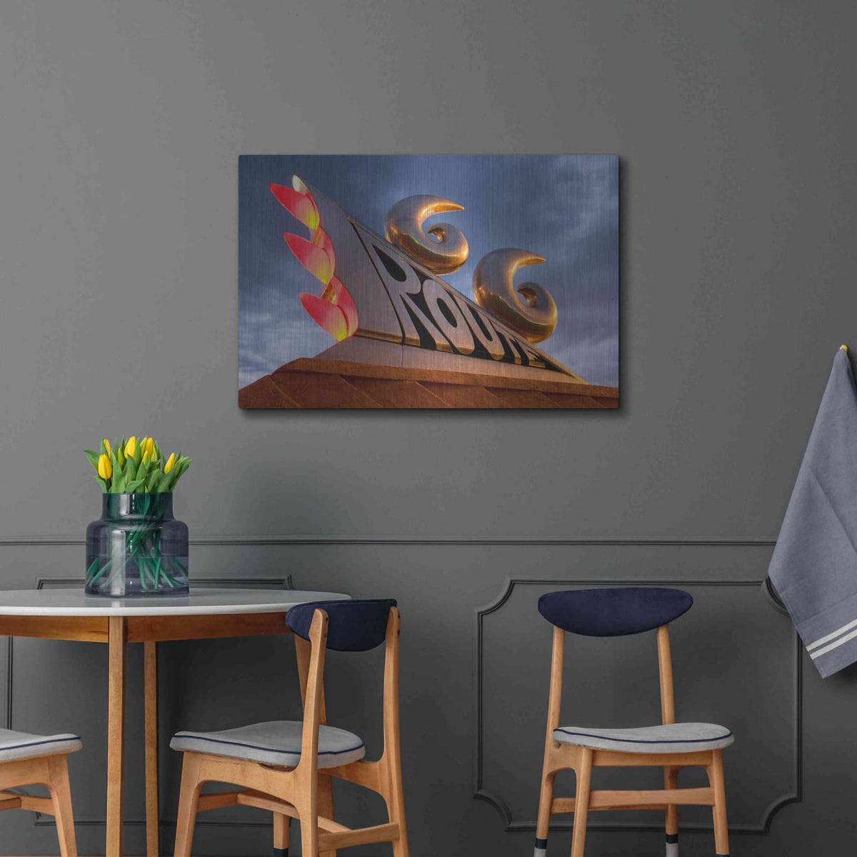 'Tucumcari Sculpture' by Mike Jones – Metal Wall Art, 36x24 room view