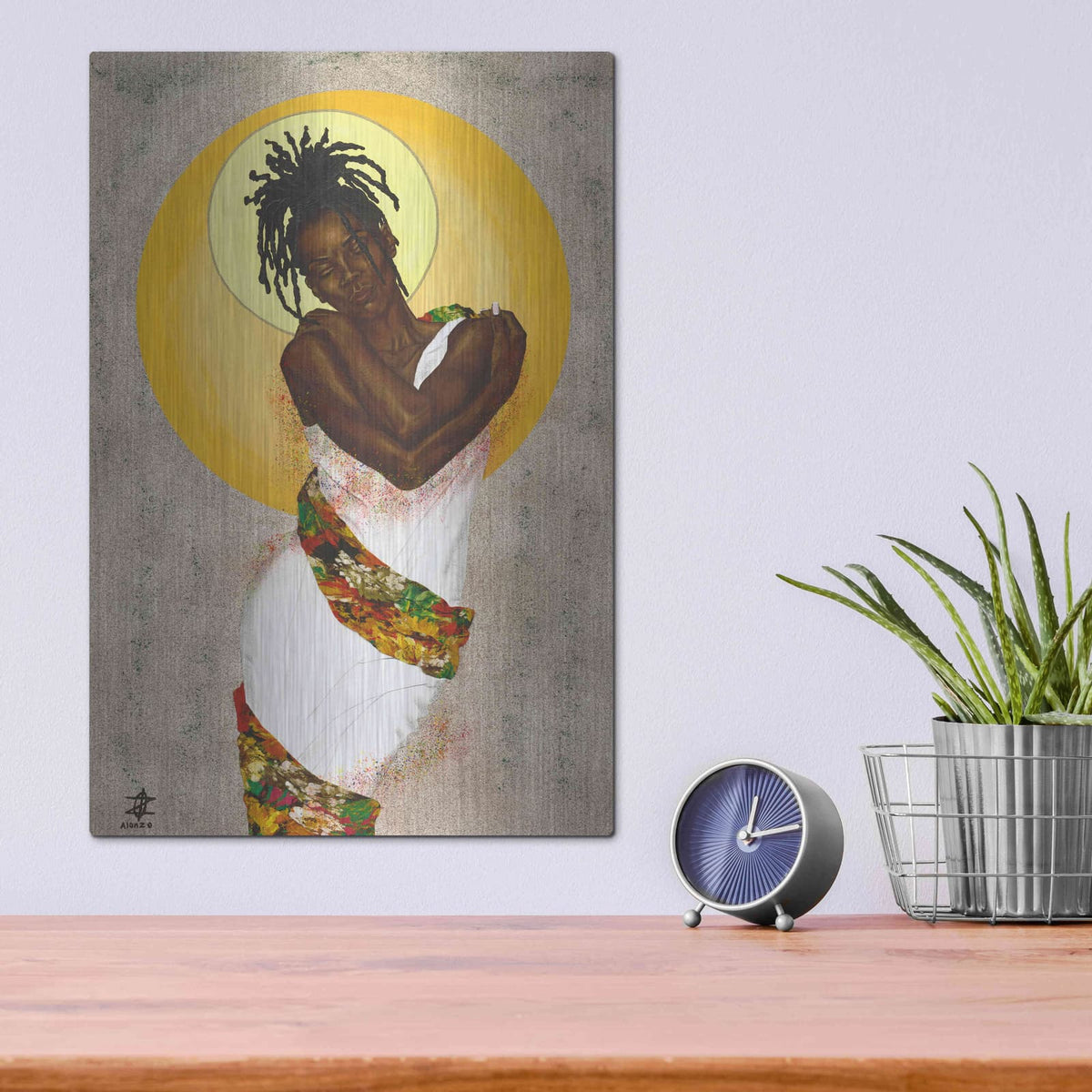 'Her Love' by Alonzo Saunders – Metal Wall Art, 12x16 room view
