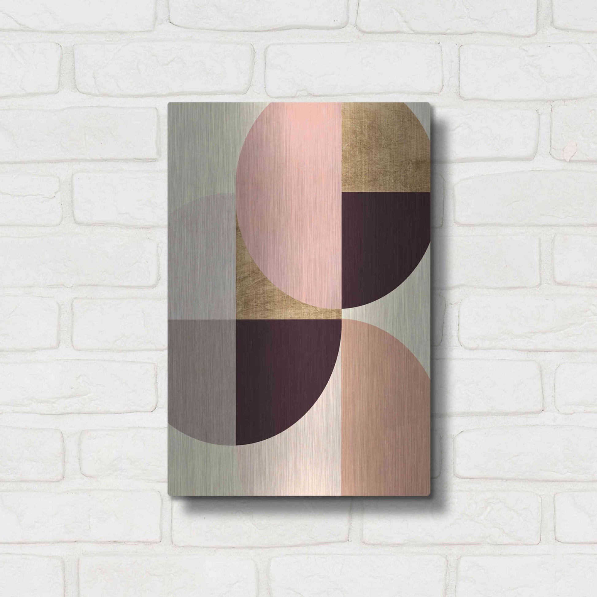 Luxe Metal Art 'Wonder Wheels I' by Annie Warren, Metal Wall Art,12x16