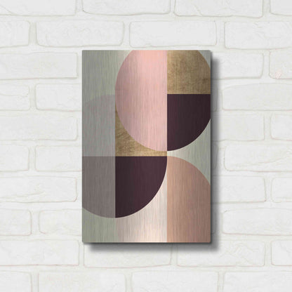 Luxe Metal Art 'Wonder Wheels I' by Annie Warren, Metal Wall Art,12x16