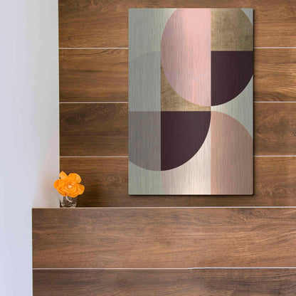 Luxe Metal Art 'Wonder Wheels I' by Annie Warren, Metal Wall Art,12x16