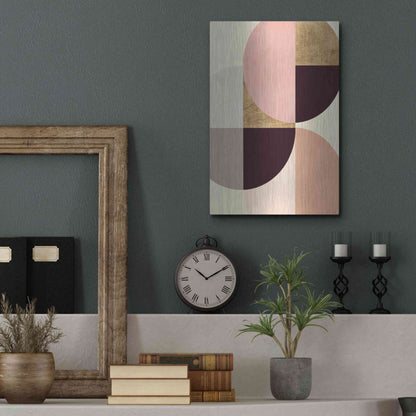 Luxe Metal Art 'Wonder Wheels I' by Annie Warren, Metal Wall Art,12x16