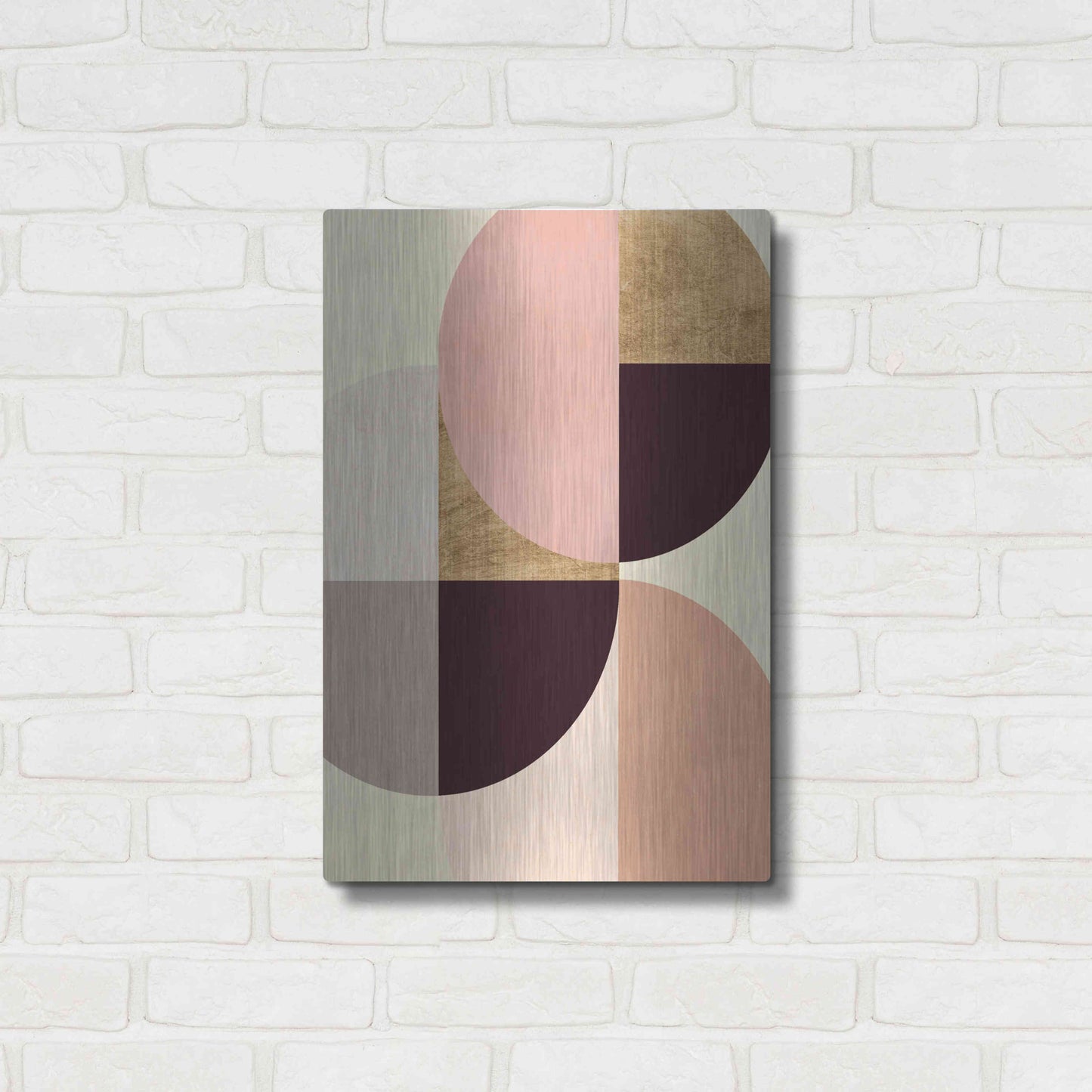 Luxe Metal Art 'Wonder Wheels I' by Annie Warren, Metal Wall Art,16x24