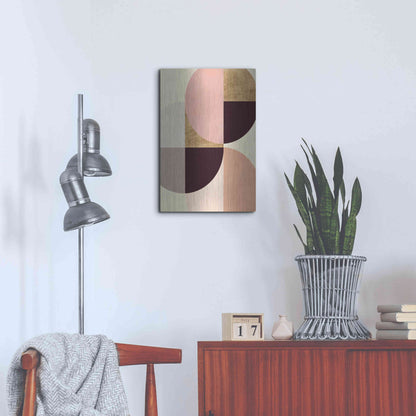 Luxe Metal Art 'Wonder Wheels I' by Annie Warren, Metal Wall Art,16x24