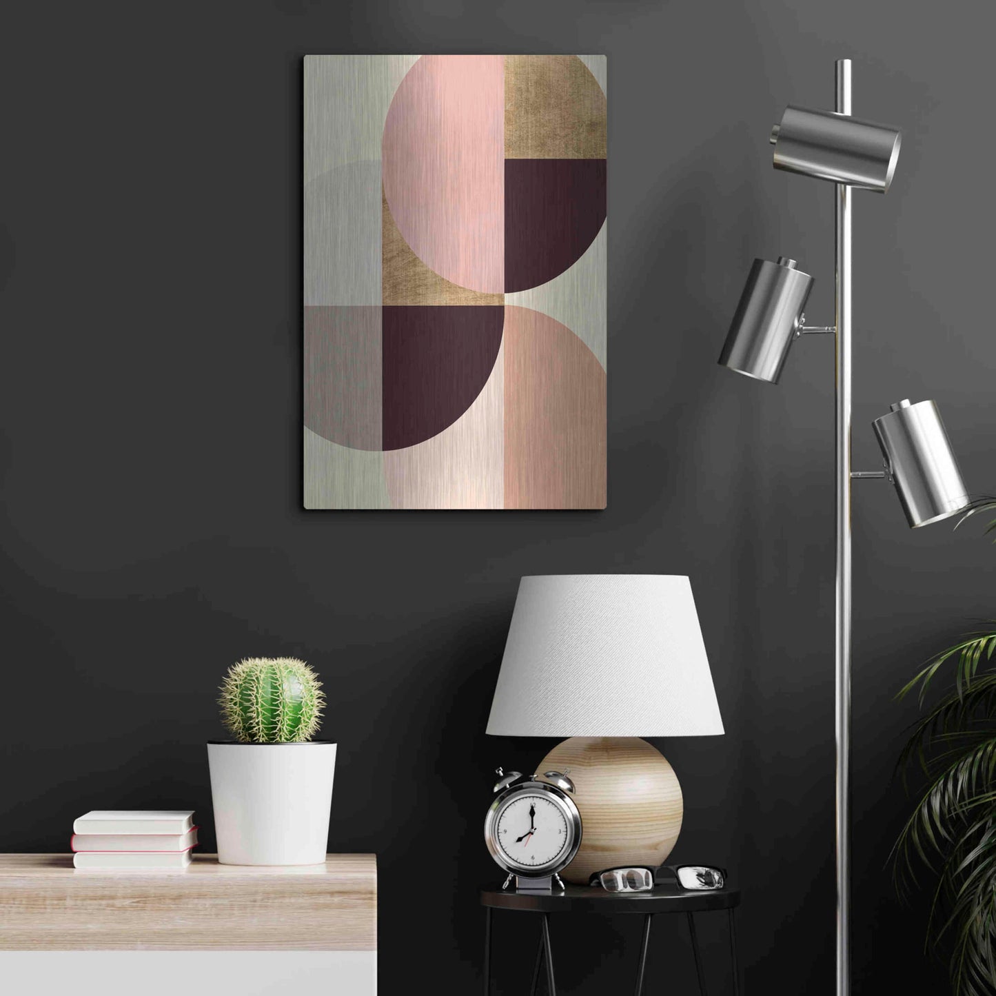 Luxe Metal Art 'Wonder Wheels I' by Annie Warren, Metal Wall Art,16x24