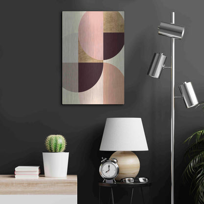 Luxe Metal Art 'Wonder Wheels I' by Annie Warren, Metal Wall Art,16x24