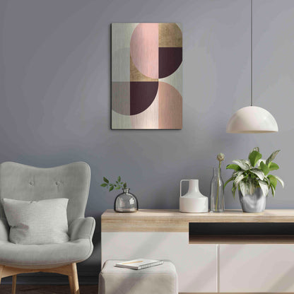 Luxe Metal Art 'Wonder Wheels I' by Annie Warren, Metal Wall Art,16x24