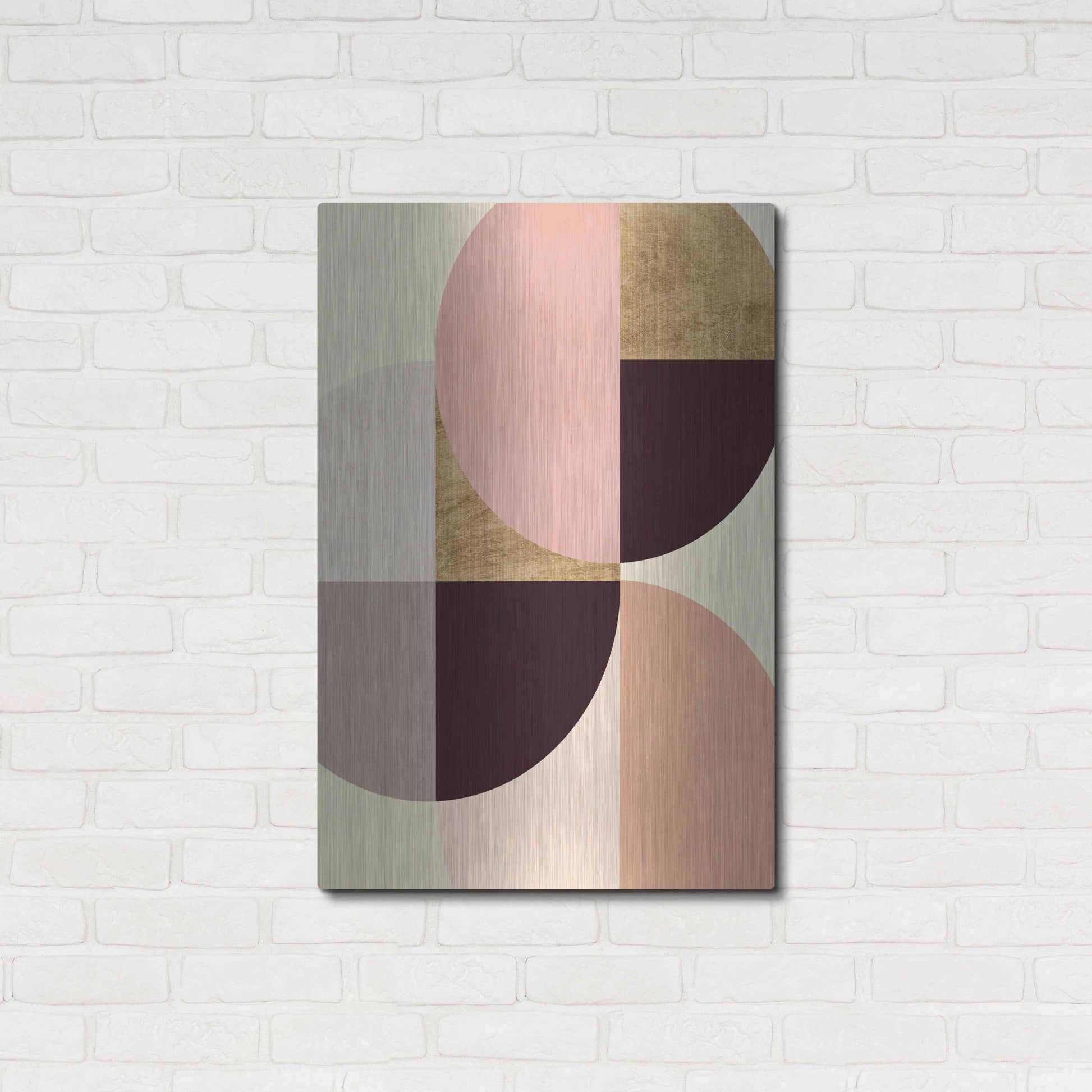 Luxe Metal Art 'Wonder Wheels I' by Annie Warren, Metal Wall Art,24x36