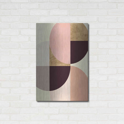 Luxe Metal Art 'Wonder Wheels I' by Annie Warren, Metal Wall Art,24x36