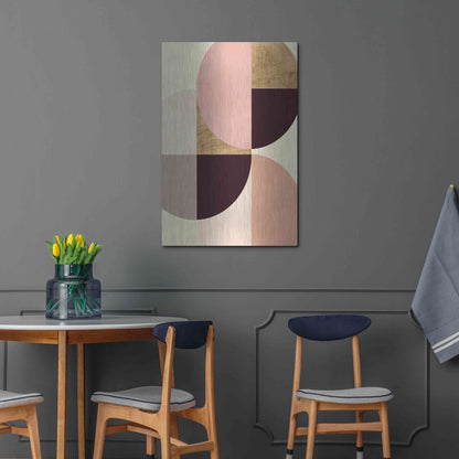 Luxe Metal Art 'Wonder Wheels I' by Annie Warren, Metal Wall Art,24x36