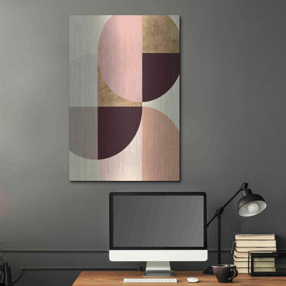 Luxe Metal Art 'Wonder Wheels I' by Annie Warren, Metal Wall Art,24x36