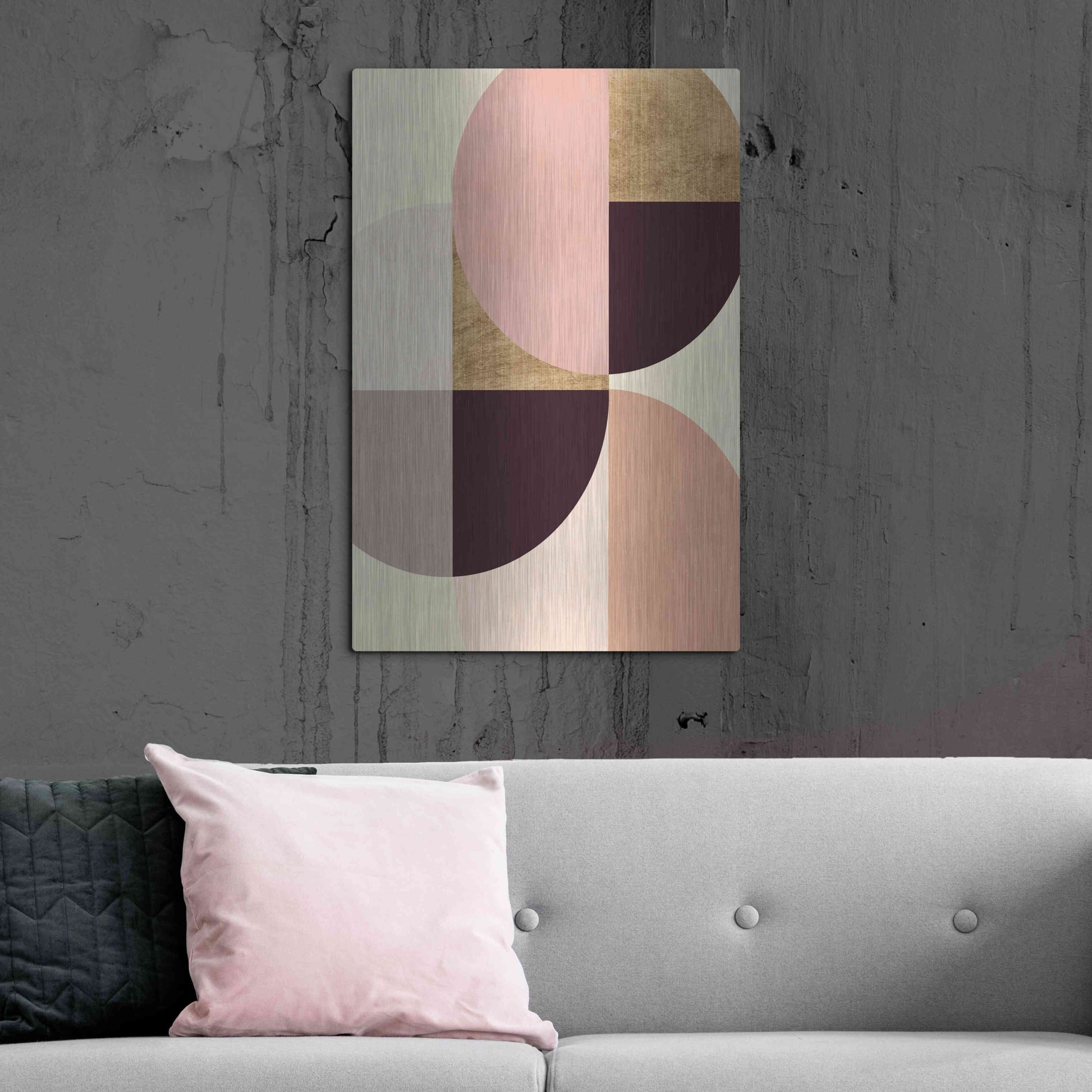 Luxe Metal Art 'Wonder Wheels I' by Annie Warren, Metal Wall Art,24x36