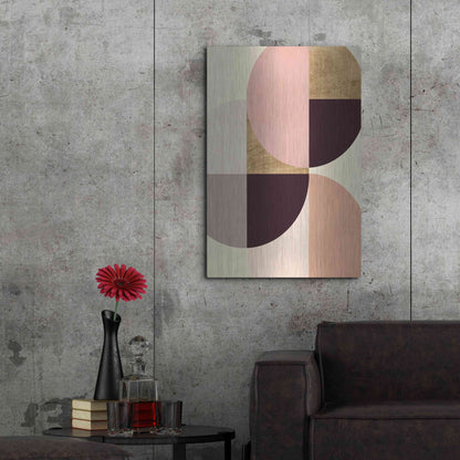 Luxe Metal Art 'Wonder Wheels I' by Annie Warren, Metal Wall Art,24x36