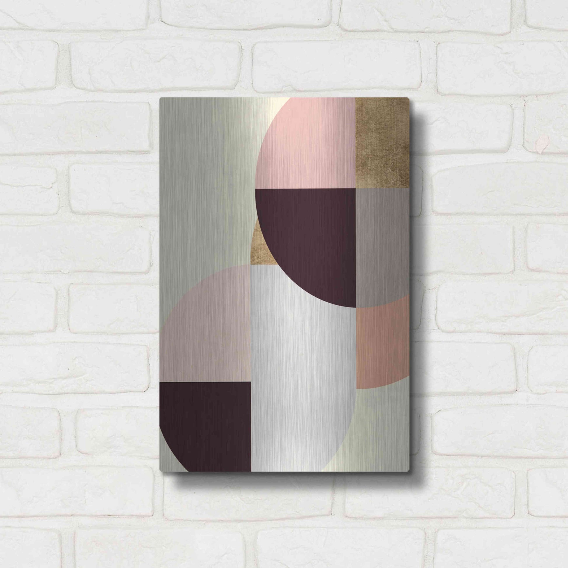 Luxe Metal Art 'Wonder Wheels II' by Annie Warren, Metal Wall Art,12x16