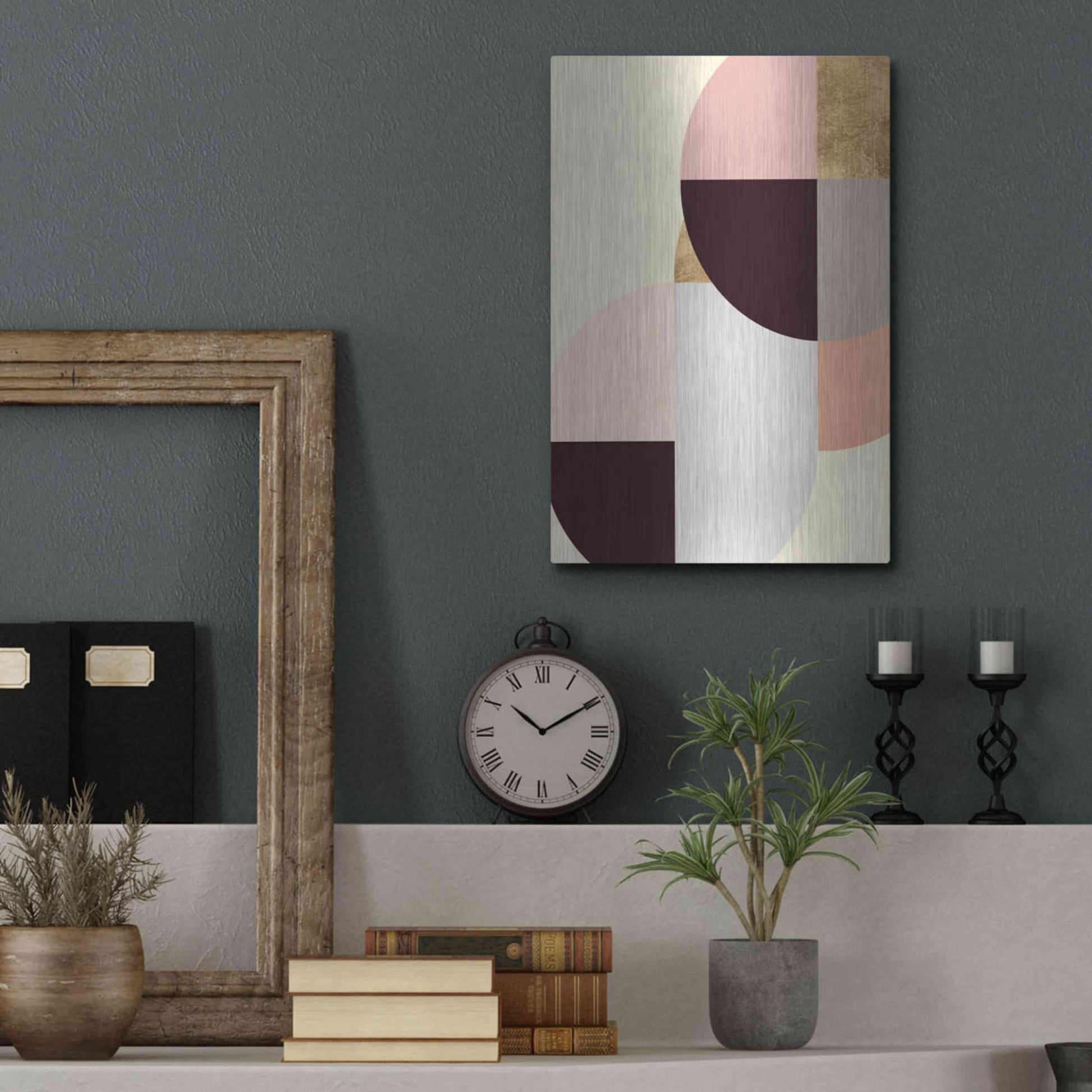 Luxe Metal Art 'Wonder Wheels II' by Annie Warren, Metal Wall Art,12x16