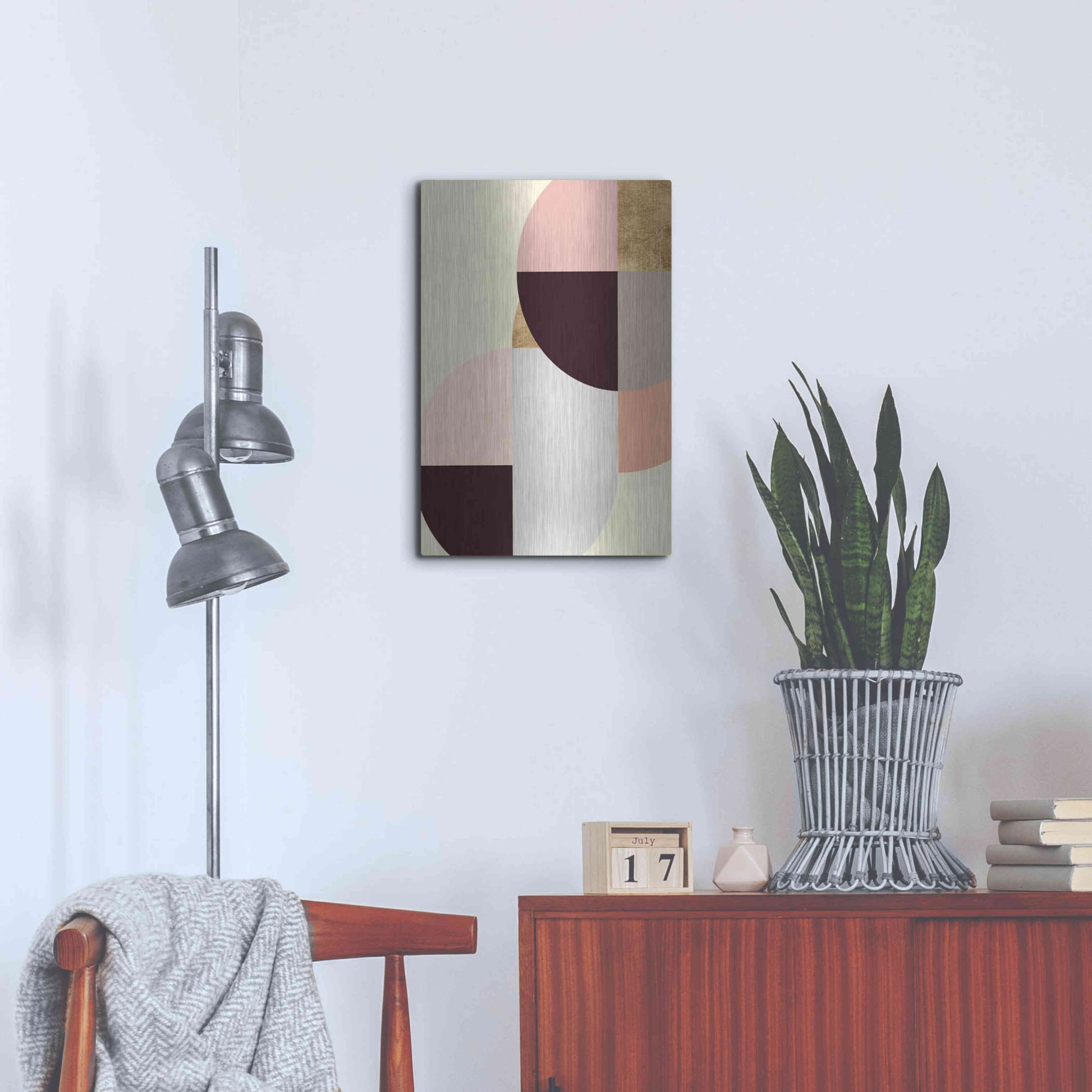 Luxe Metal Art 'Wonder Wheels II' by Annie Warren, Metal Wall Art,16x24