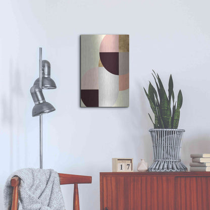 Luxe Metal Art 'Wonder Wheels II' by Annie Warren, Metal Wall Art,16x24