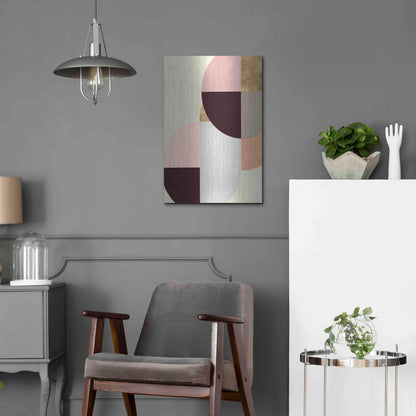 Luxe Metal Art 'Wonder Wheels II' by Annie Warren, Metal Wall Art,16x24