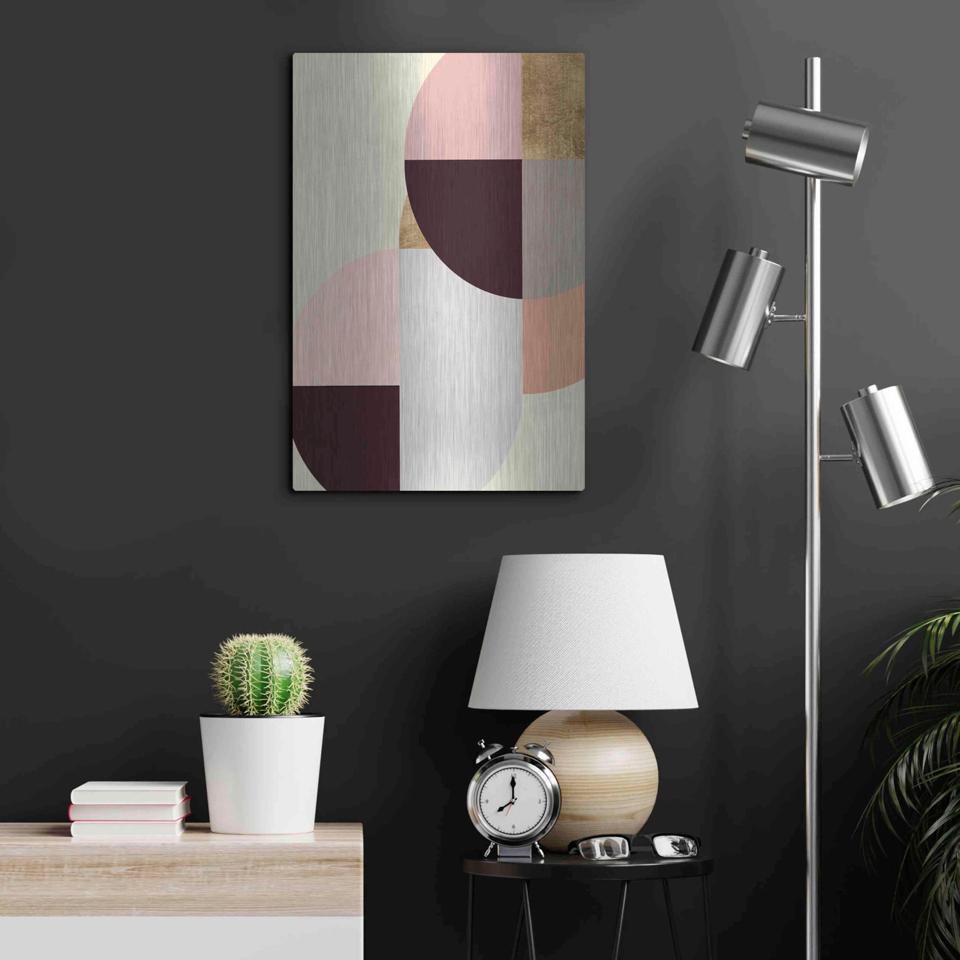 Luxe Metal Art 'Wonder Wheels II' by Annie Warren, Metal Wall Art,16x24