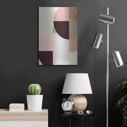 Luxe Metal Art 'Wonder Wheels II' by Annie Warren, Metal Wall Art,16x24