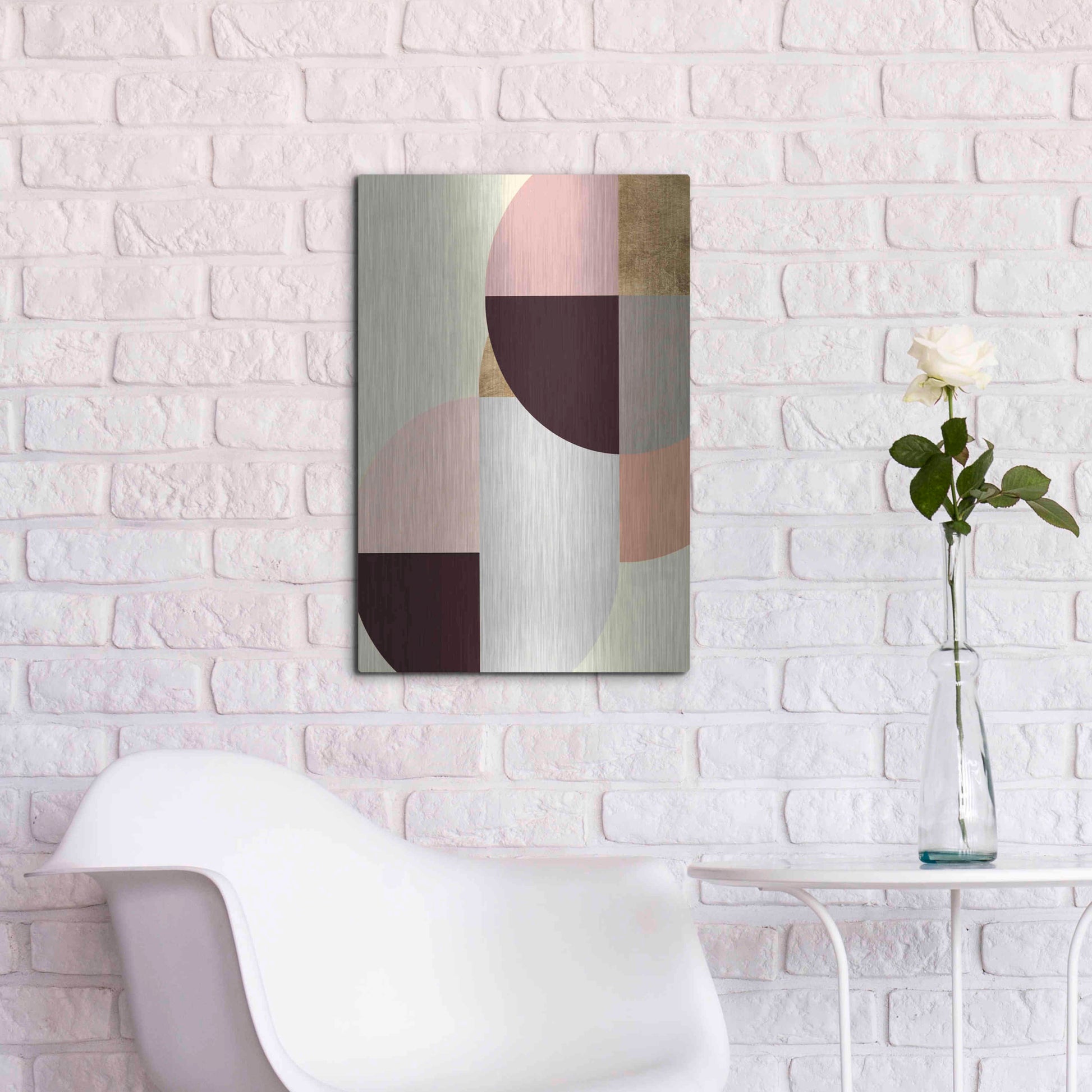 Luxe Metal Art 'Wonder Wheels II' by Annie Warren, Metal Wall Art,16x24