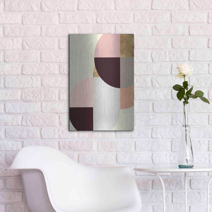 Luxe Metal Art 'Wonder Wheels II' by Annie Warren, Metal Wall Art,16x24