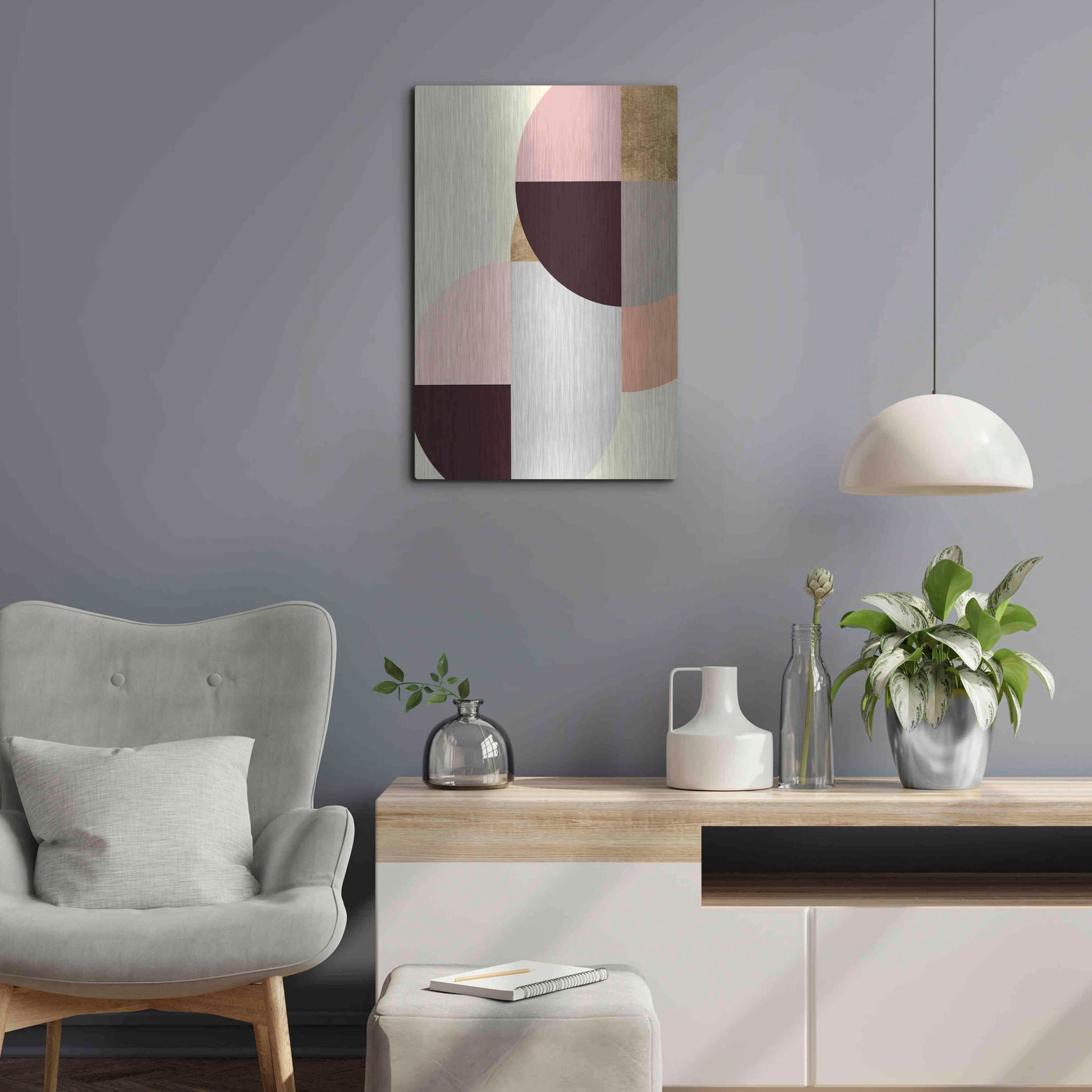 Luxe Metal Art 'Wonder Wheels II' by Annie Warren, Metal Wall Art,16x24