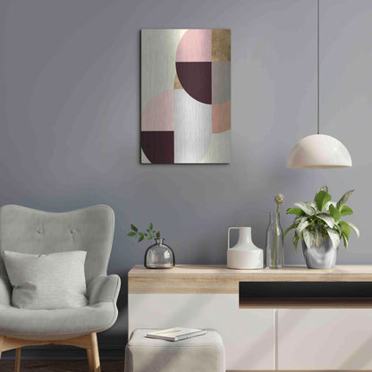 Luxe Metal Art 'Wonder Wheels II' by Annie Warren, Metal Wall Art,16x24