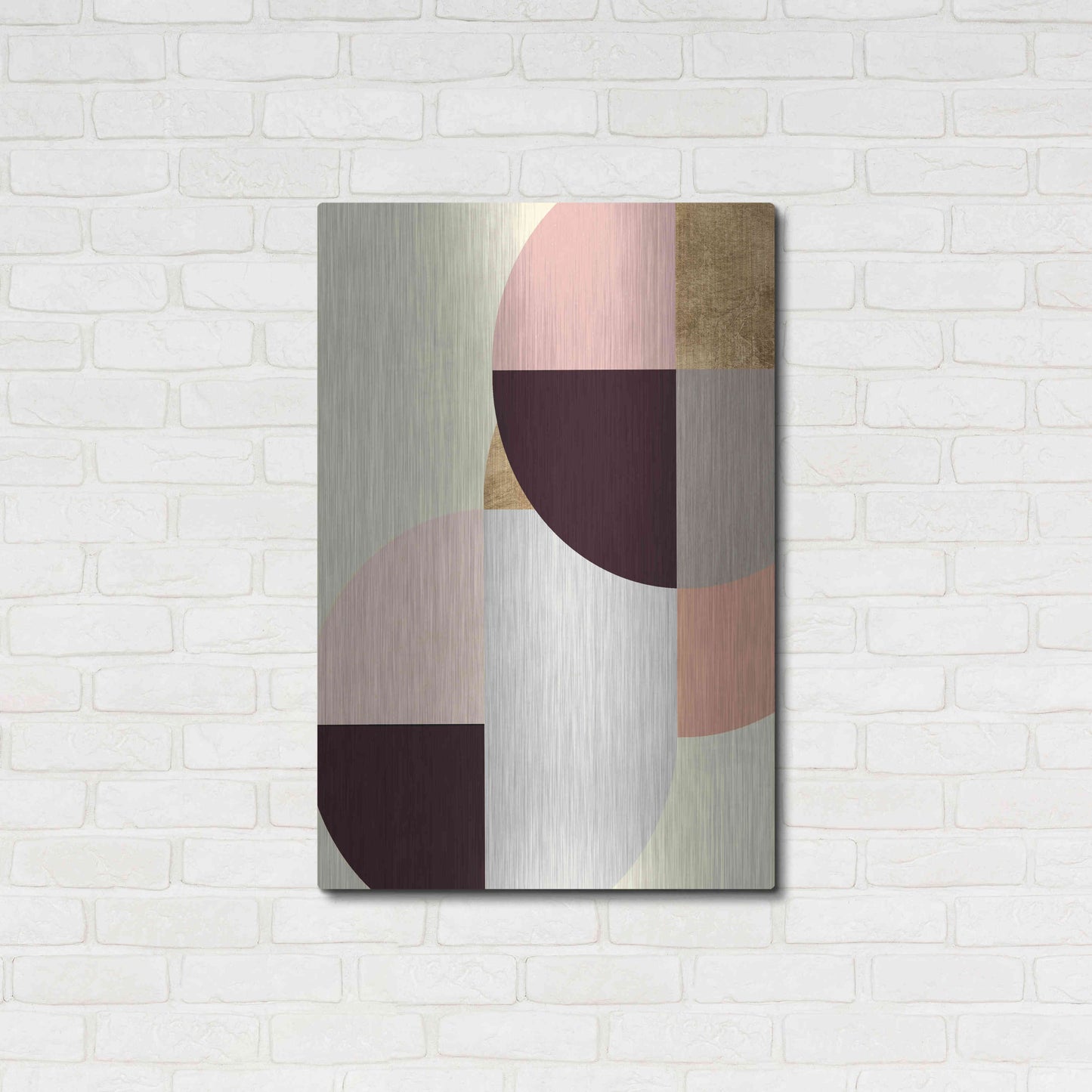 Luxe Metal Art 'Wonder Wheels II' by Annie Warren, Metal Wall Art,24x36