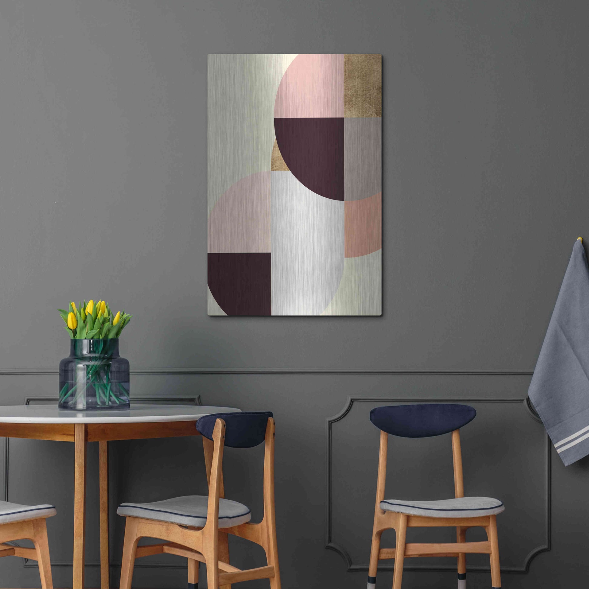 Luxe Metal Art 'Wonder Wheels II' by Annie Warren, Metal Wall Art,24x36