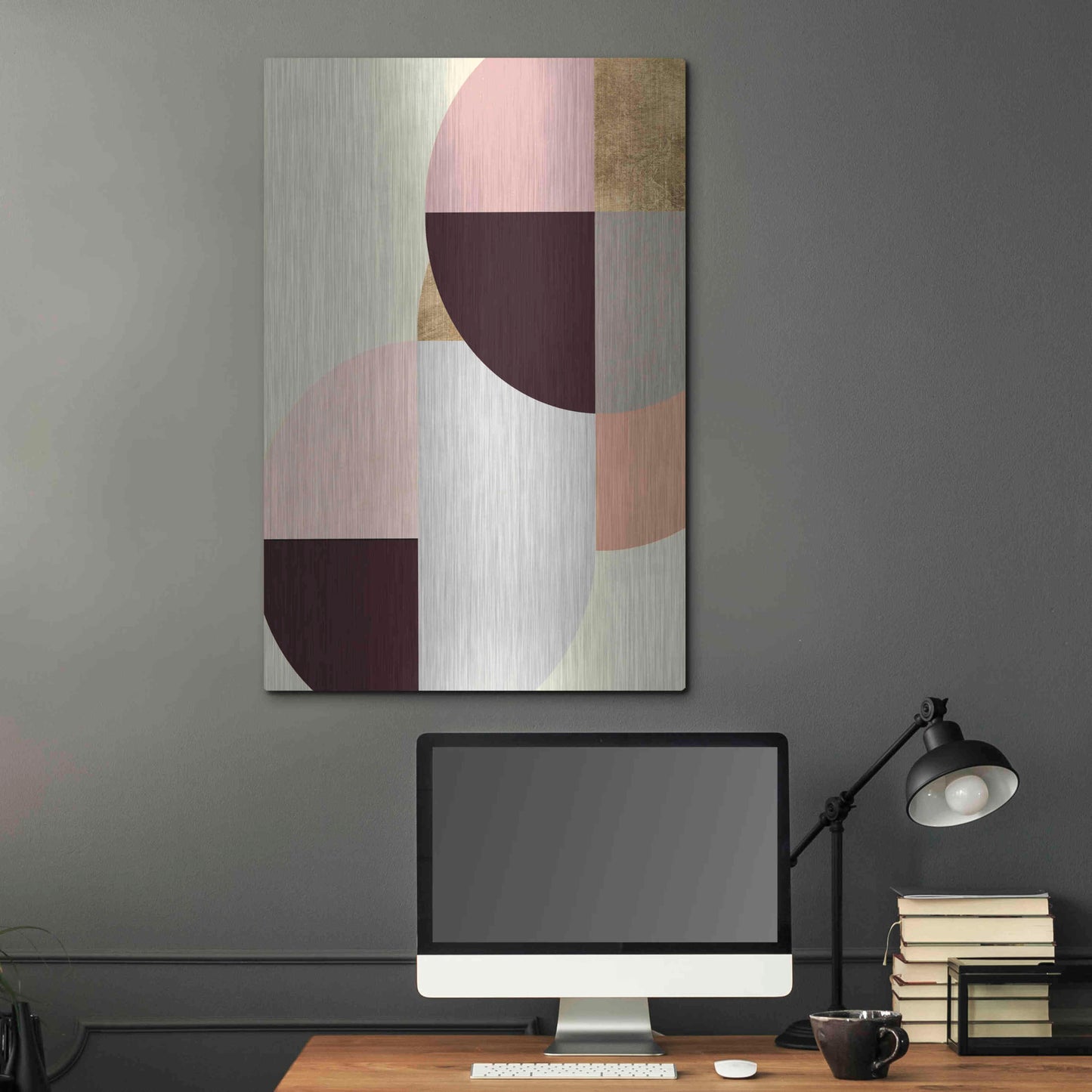 Luxe Metal Art 'Wonder Wheels II' by Annie Warren, Metal Wall Art,24x36