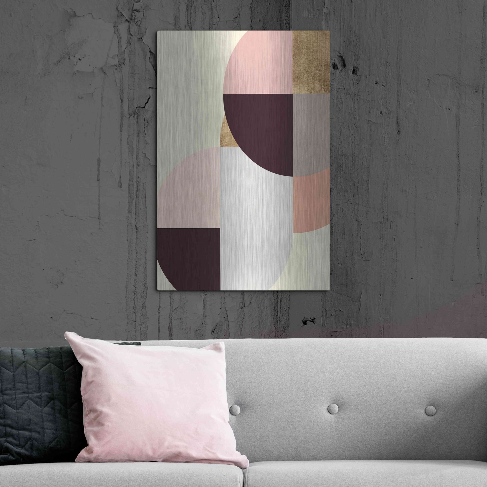 Luxe Metal Art 'Wonder Wheels II' by Annie Warren, Metal Wall Art,24x36