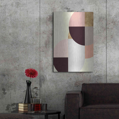 Luxe Metal Art 'Wonder Wheels II' by Annie Warren, Metal Wall Art,24x36