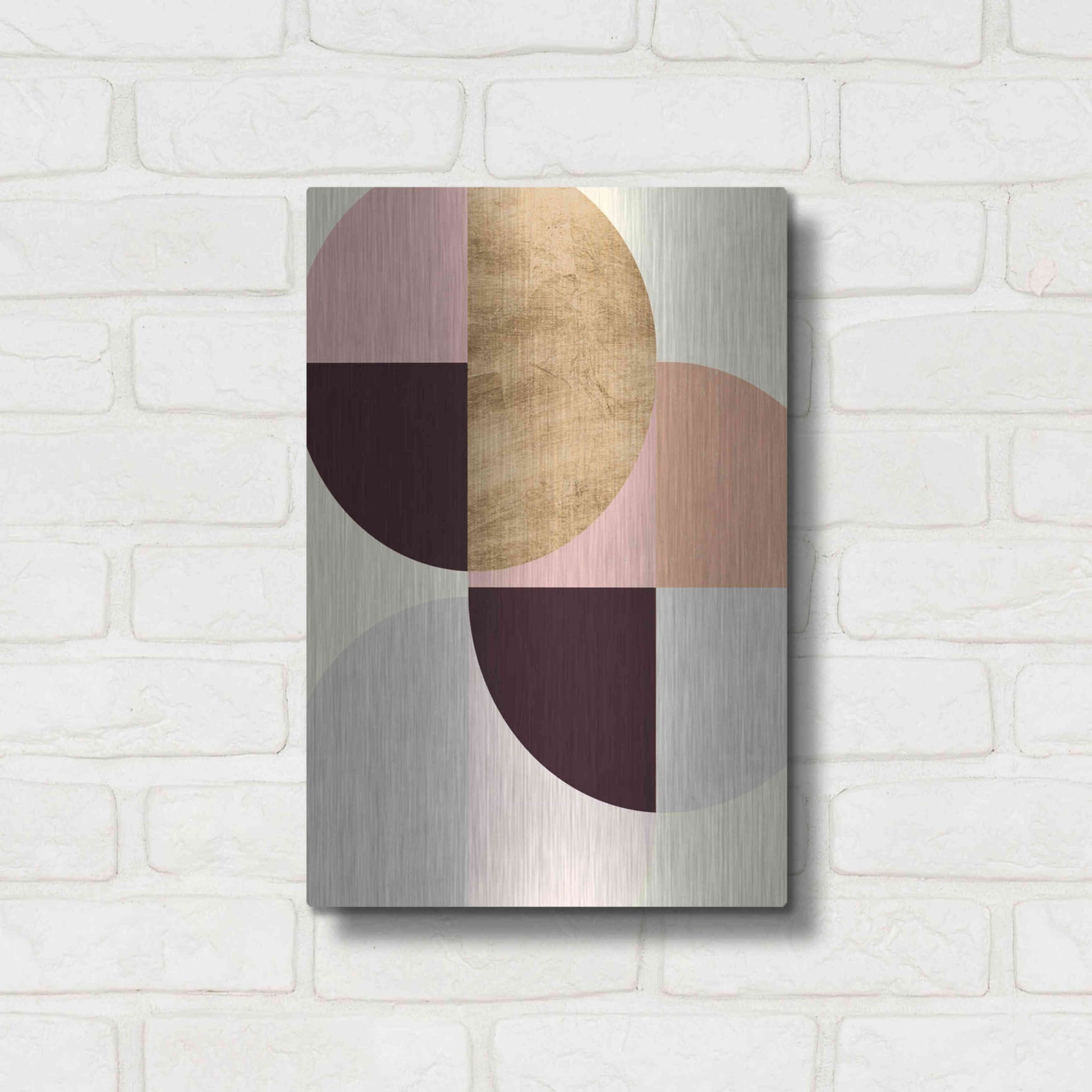 Luxe Metal Art 'Wonder Wheels III' by Annie Warren, Metal Wall Art,12x16