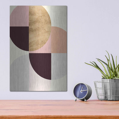 Luxe Metal Art 'Wonder Wheels III' by Annie Warren, Metal Wall Art,12x16