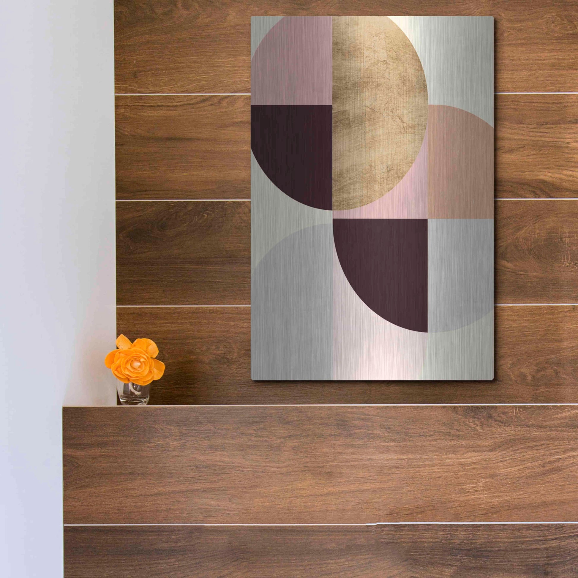 Luxe Metal Art 'Wonder Wheels III' by Annie Warren, Metal Wall Art,12x16